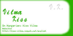 vilma kiss business card